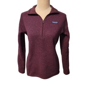 Patagonia‎ Better Sweater 1/4 Zip Fleece Dark Currant XS Gorpcore Outdoor Hiking